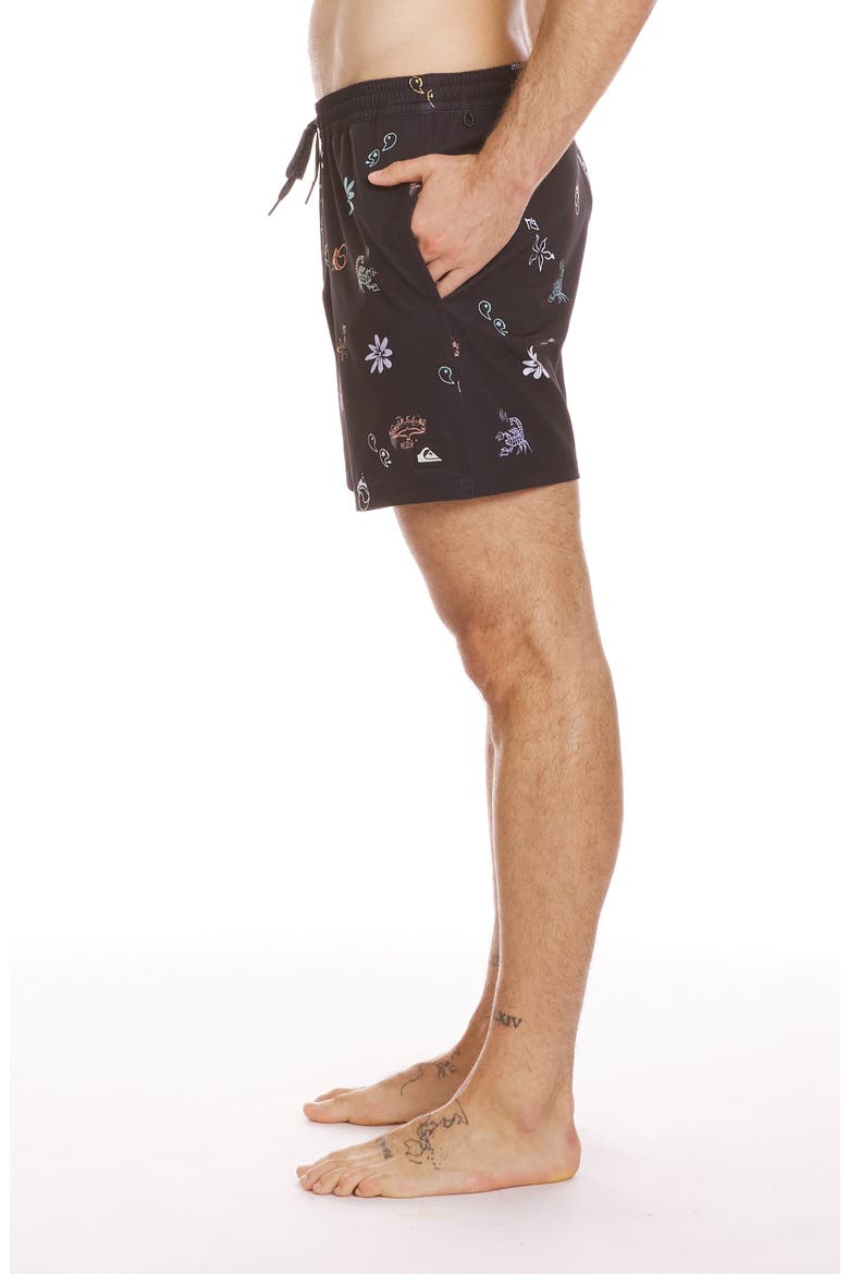 Surfsilk Mix Swim Trunks, Alternate, color, BLACK