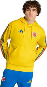 adidas Men's adidas  Yellow Colombia National Team FIFA x World Cup Alphaskin Fleece Hoodie