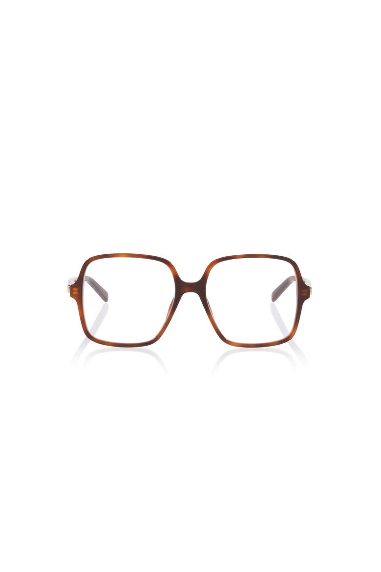 53mm Rectangle optical glasses, Alternate, color, Tortoise
