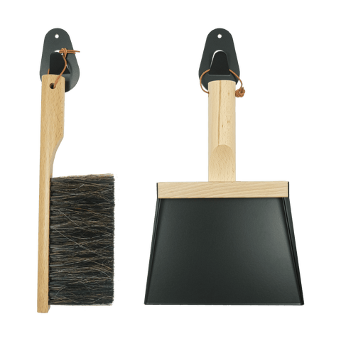 Andree Jardin Mr & Mrs Clynk Hand Brush, Dustpan, and Wall Hooks Set