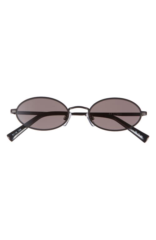 Le Specs Love Train 51mm Oval Sunglasses In Black