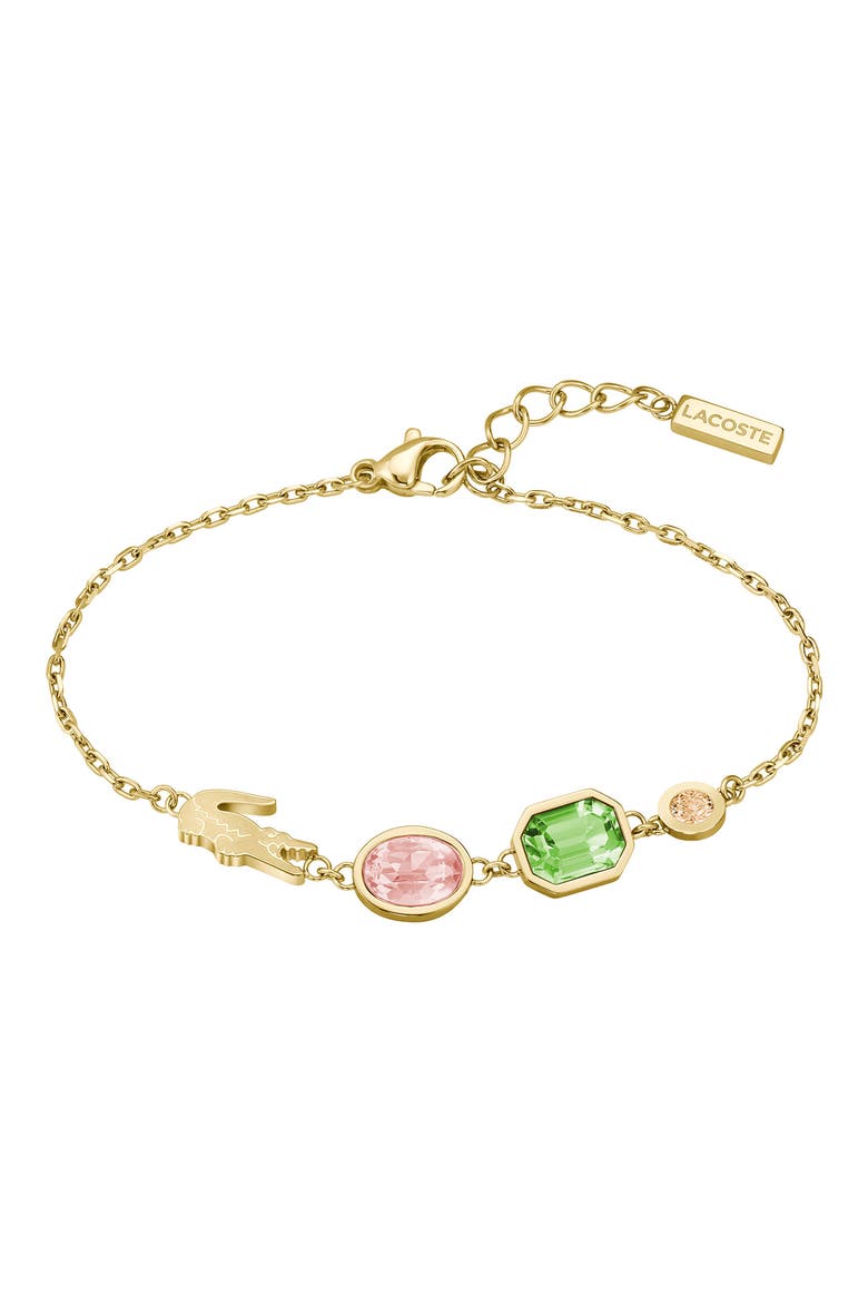 Deva Crystal Line Bracelet, Main, color, GOLD