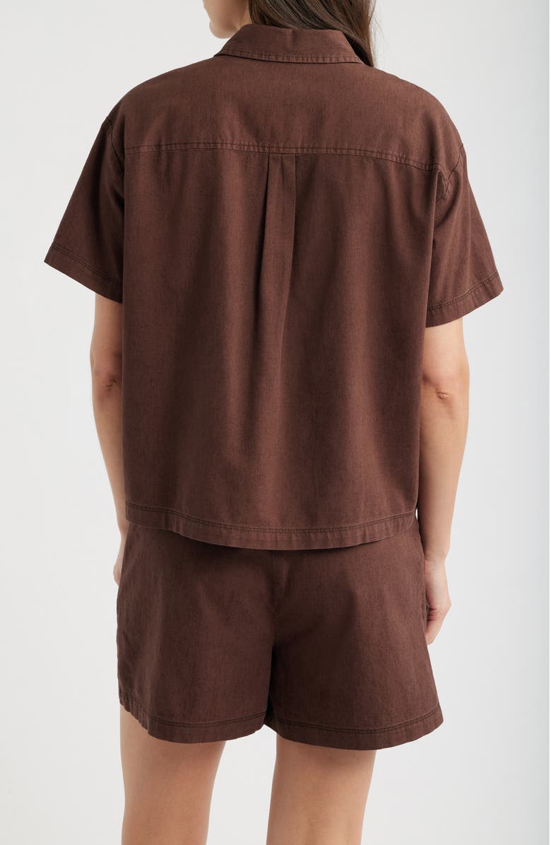 Brooklyn Industries French Button-Up Shirt, Alternate, color, French Roast