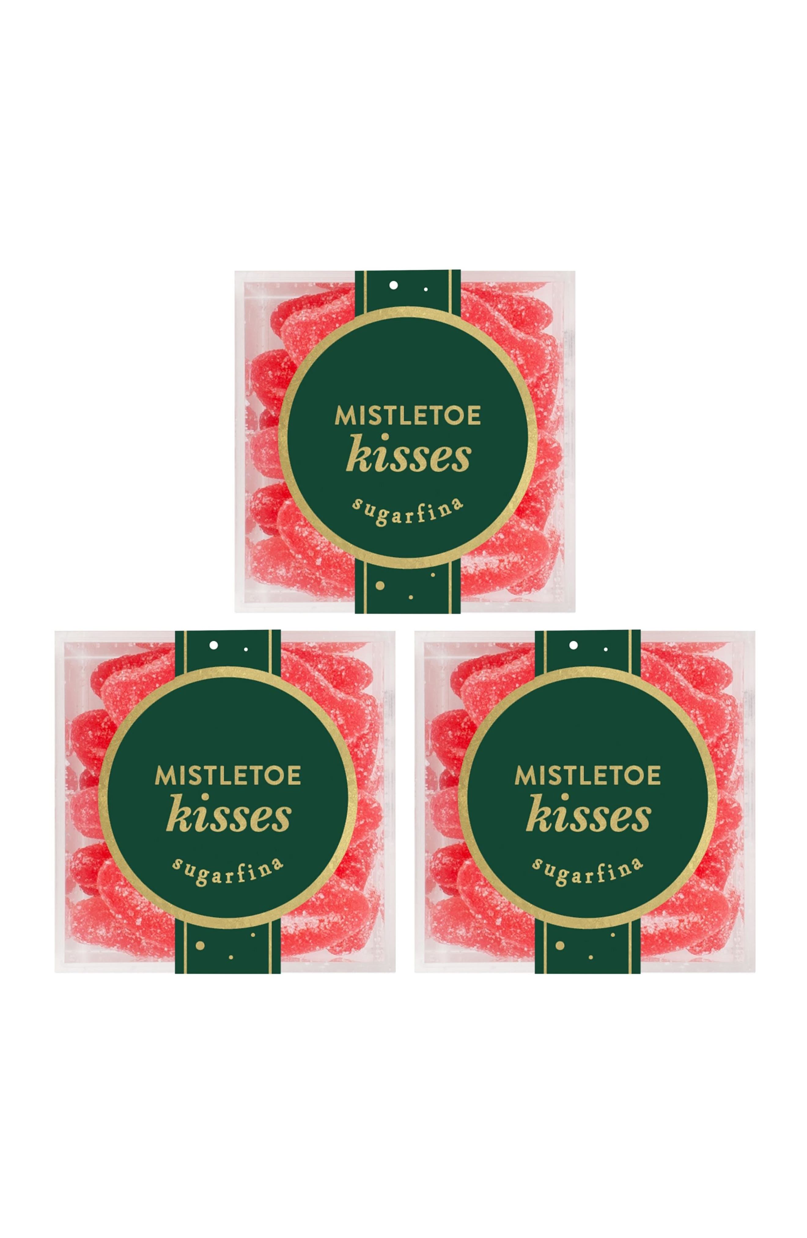 sugarfina Mistletoe Kisses Set of 3 Candy Cubes