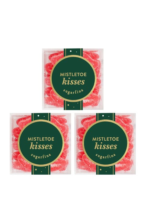 Mistletoe Kisses Set of 3 Candy Cubes
