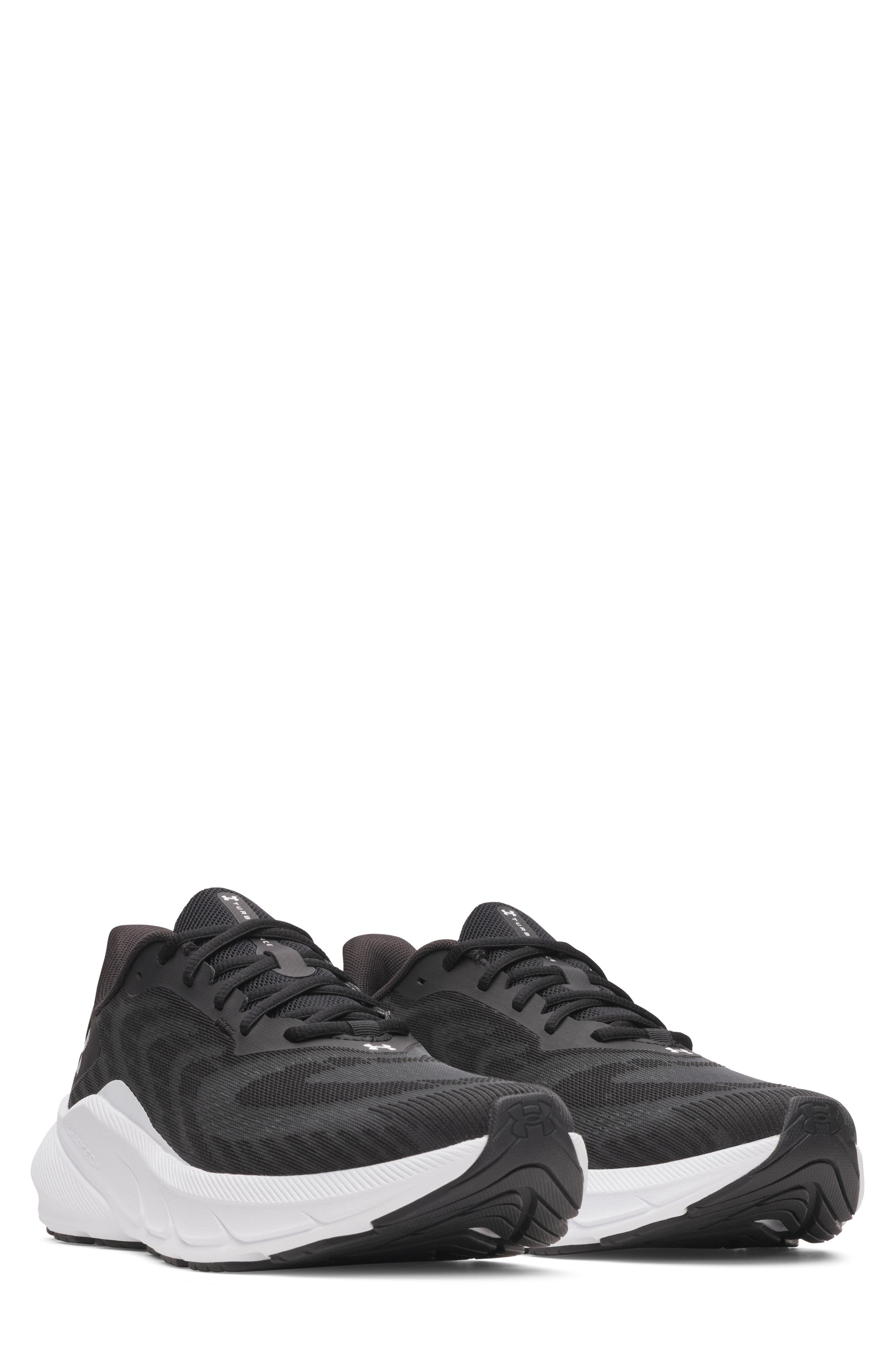 Under Armour UA Charged+ Turbulence 3 Running Shoe, Main, color, Black / Black / White