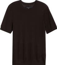 rag & bone Aulton Short Sleeve Wool Blend Sweater
