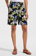 Lands' End Linen High Rise Pull On 7" Shorts