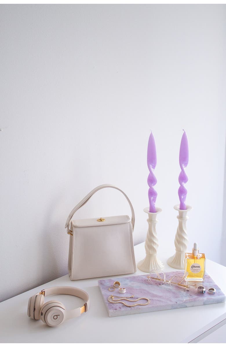 Goldie Home Rose Marble Runner, Alternate, color, Rose Marble Plum Trim