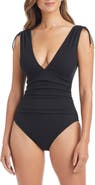 BLEU by Rod Beattie Mio Plunge One-Piece Swimsuit