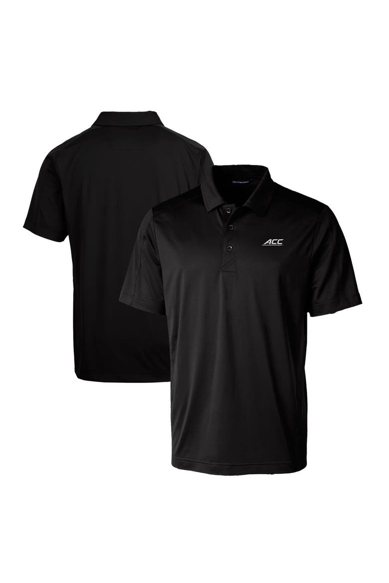 Men's Cutter & Buck  Black ACC Gear Prospect Textured Stretch Polo, Main, color, Black