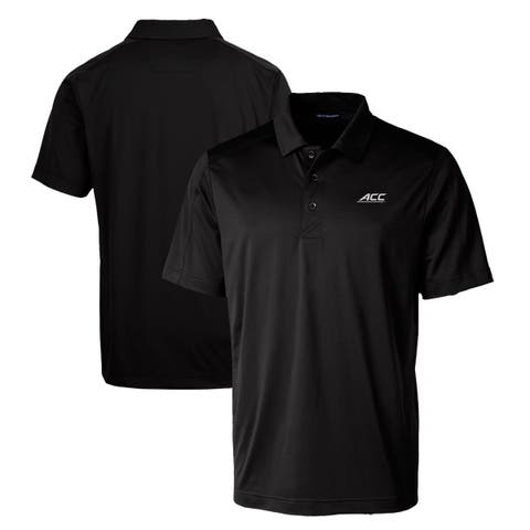 Men's Cutter & Buck  Black ACC Gear Prospect Textured Stretch Polo