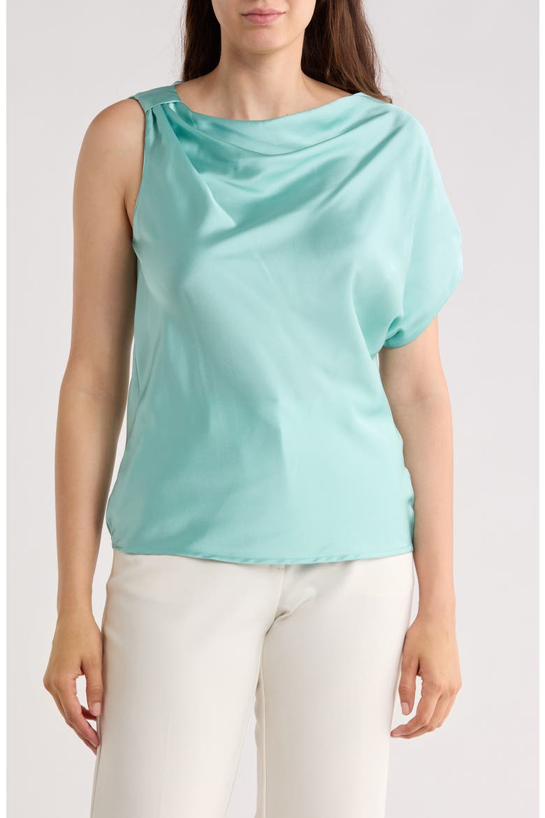 Asymmetric Satin Top, Main, color, SEAFOAM