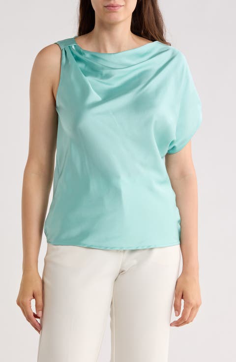Asymmetric Satin Top