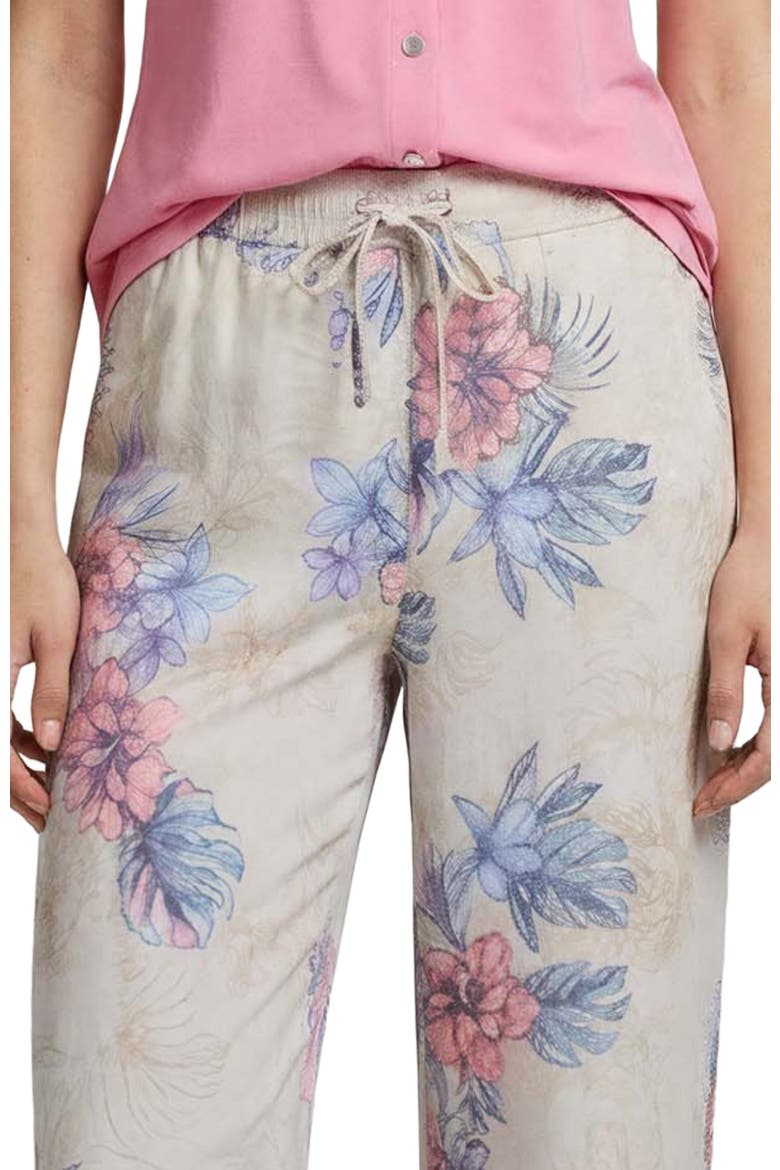 Exotic Floral Lillian Womens Wide-leg Pant, Alternate, color, EXOTIC FLORAL NATURAL