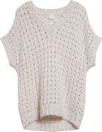 Eleventy Sparkle Openwork Sweater