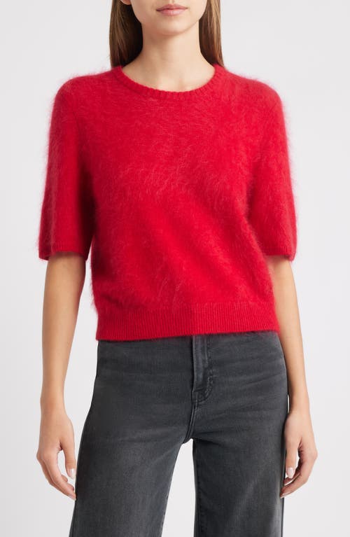 Rag & Bone Jada Brushed Cashmere Sweater In Red