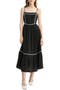 Contrast Ric Rac Midi Dress