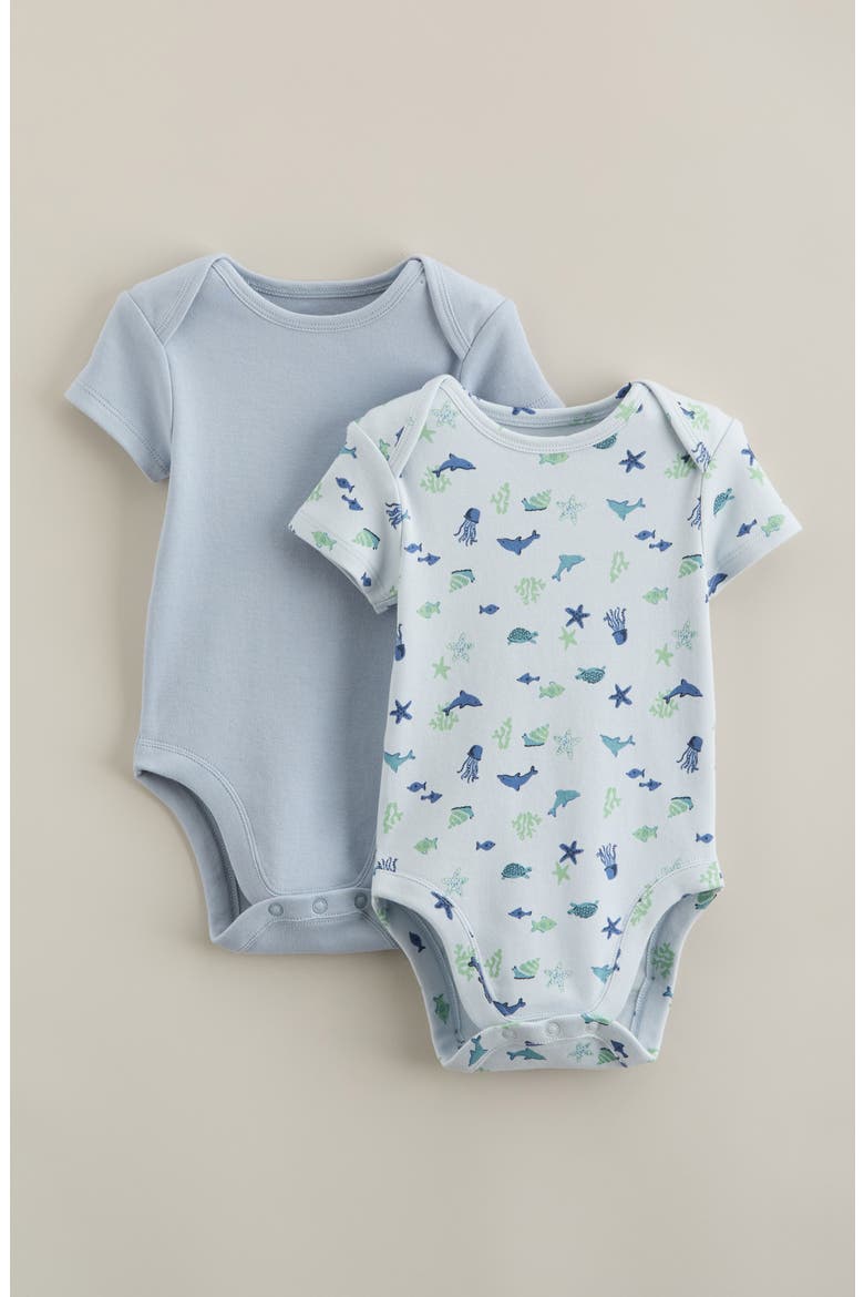 Assorted 2-Pack Bodysuits, Main, color, BLUE MARINE PACK
