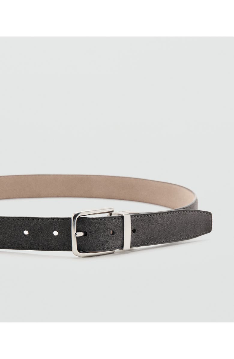 MANGO Reversible Suede Belt, Alternate, color, Sand