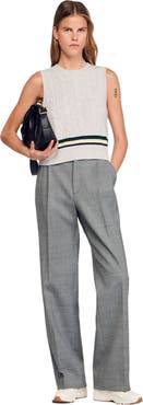 SANDRO Straight-leg trousers