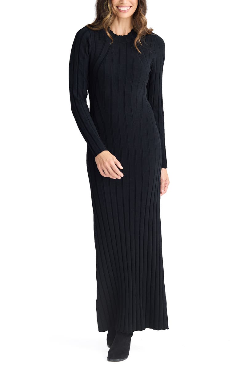 Brave+True Chloe Long Sleeve Rib Maxi Dress, Alternate, color, 