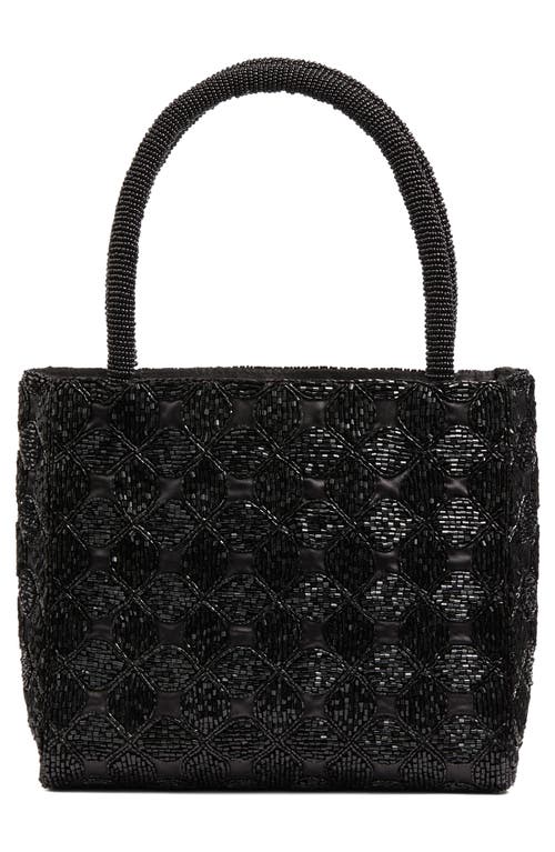 Lk Bennett Valerie Bungle Bead Top Handle Bag In Black