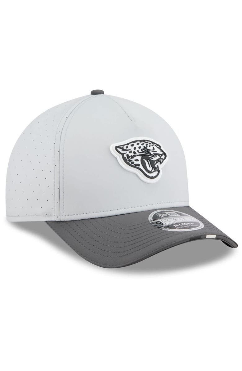 New Era Men's New Era Gray/Graphite Jacksonville Jaguars 2025 NFL Training Camp A-Frame 9FORTY Adjustable Hat, Alternate, color, Gray