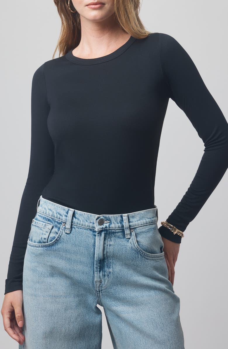 Splendid x @cellajaneblog Long Sleeve Layering T-Shirt, Main, color, 