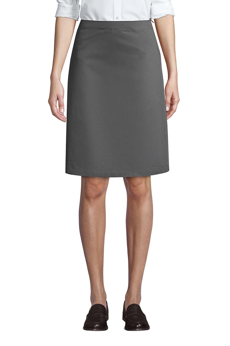 School Uniform Young  Blend Chino Skort Top of Knee, Main, color, Arctic Gray