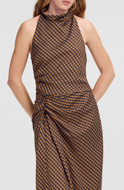Penelope Gingham Halter Top