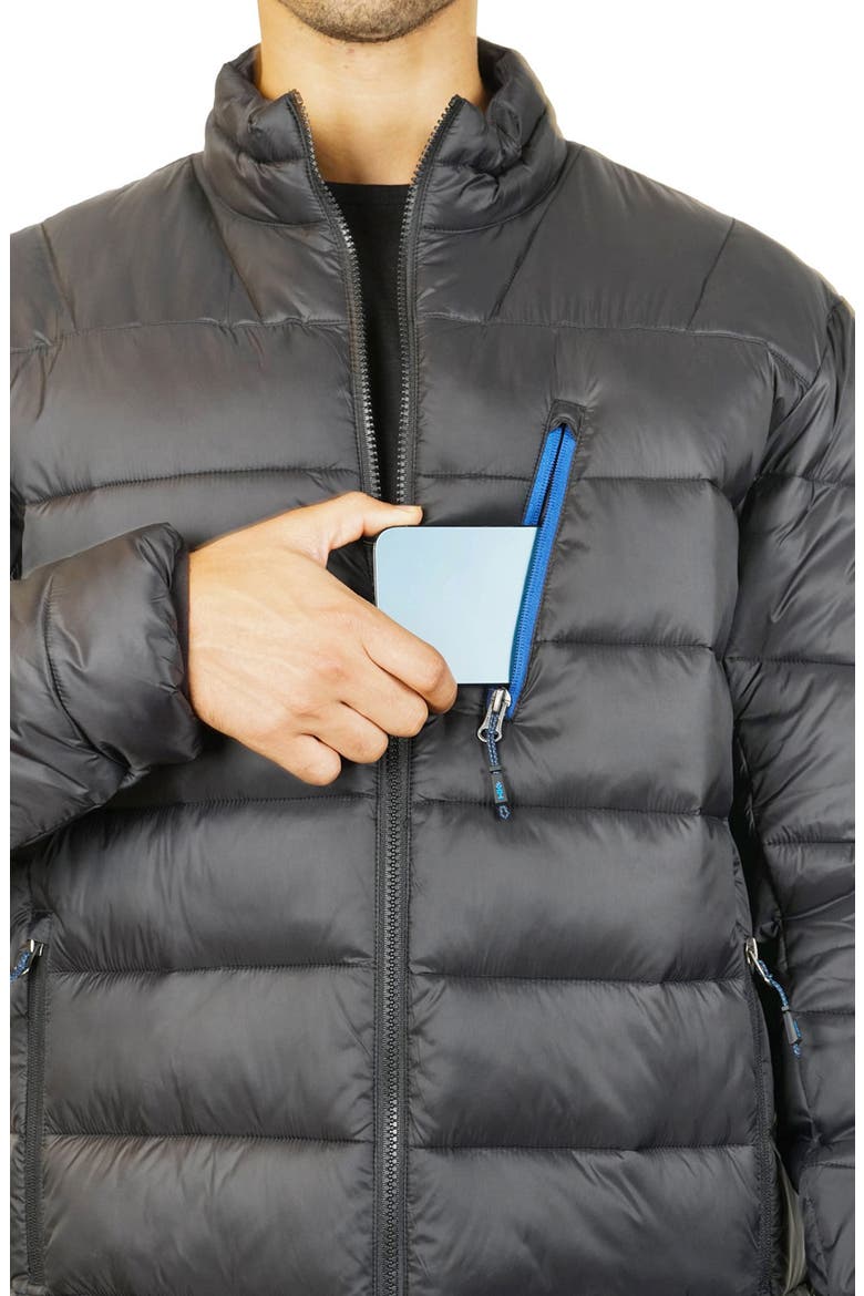 Harrison Quilted Puffer Jacket, Alternate, color, BLACK