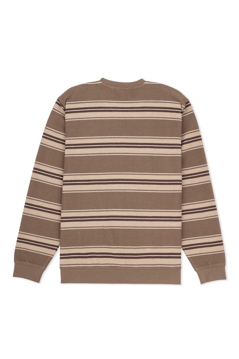 Hacienda Stripe Sweatshirt, Alternate, color, WOODSIDE