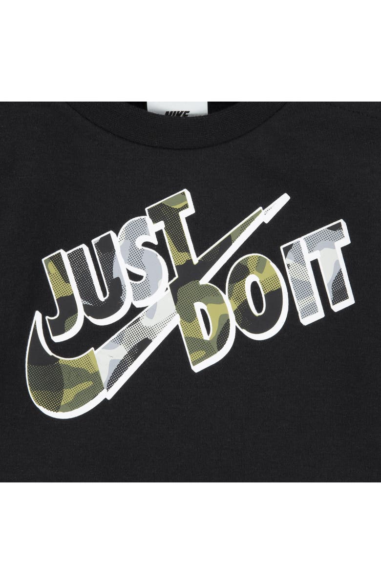 Nike Just Do It Camo Fleece Sweatshirt & Joggers Set, Alternate, color, 