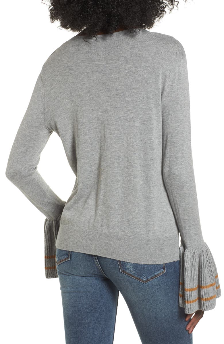 BP. Ruffle Bell Cuff Sweater, Alternate, color,