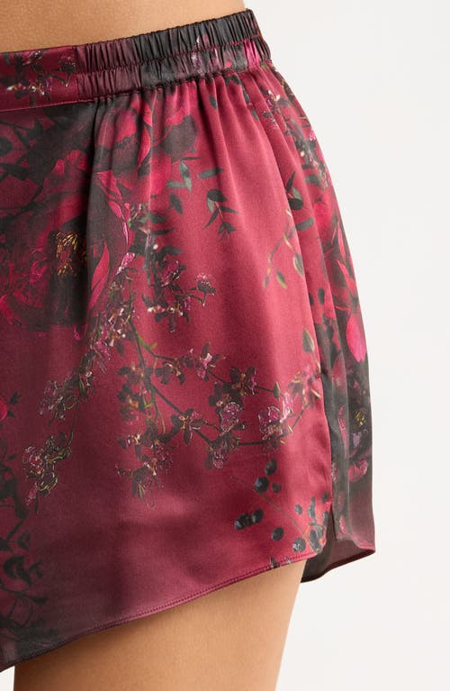 Lunya X Putnam Designs Washable Silk Short Pajamas In Red