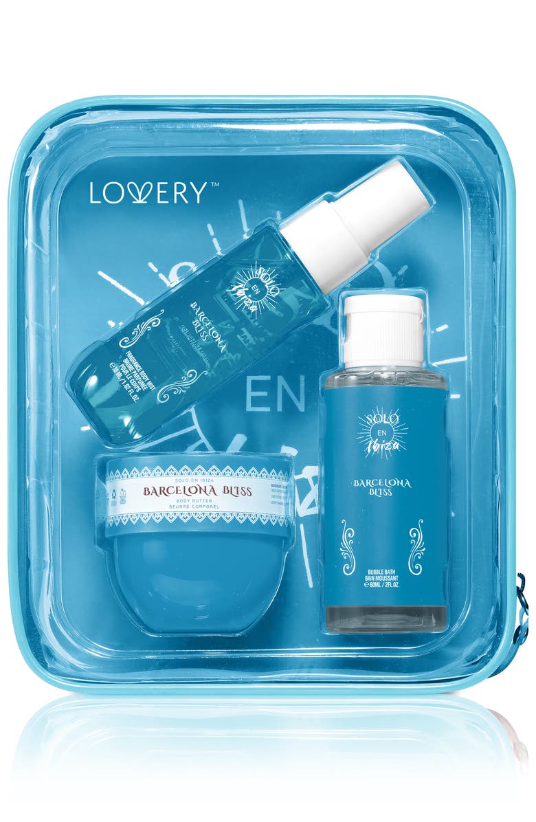 Lovery 4-Pc. Bath and Body Care Gift Set, Main, color, Barcelona Bliss
