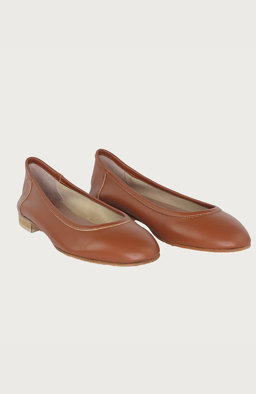 Andrea Carrano Shoes Bambolina Ballet Flat In Brown