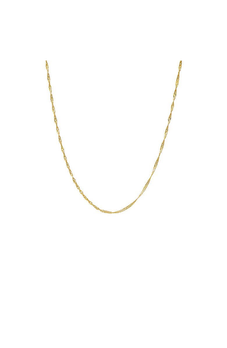 BY ADINA EDEN Baby Twisted Rope Chain Necklace, Main, color, Gold - 18 Inch