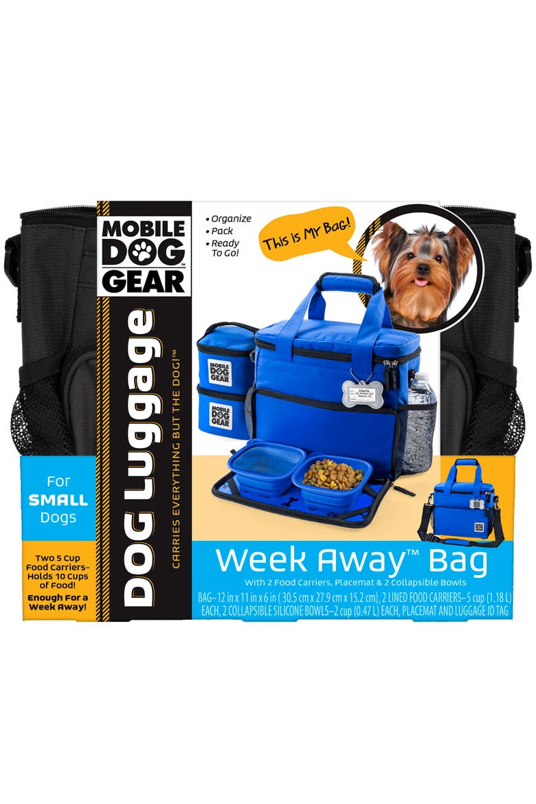 Week Away Dog Travel Bag, Alternate, color, Black