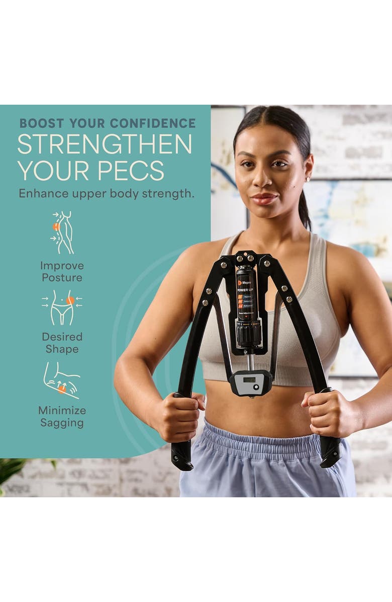 Lifepro Shredforce Chest Expander and Arm Twister Trainer Exerciser Adjustable 22 to 440lb Resistance, Alternate, color, Black