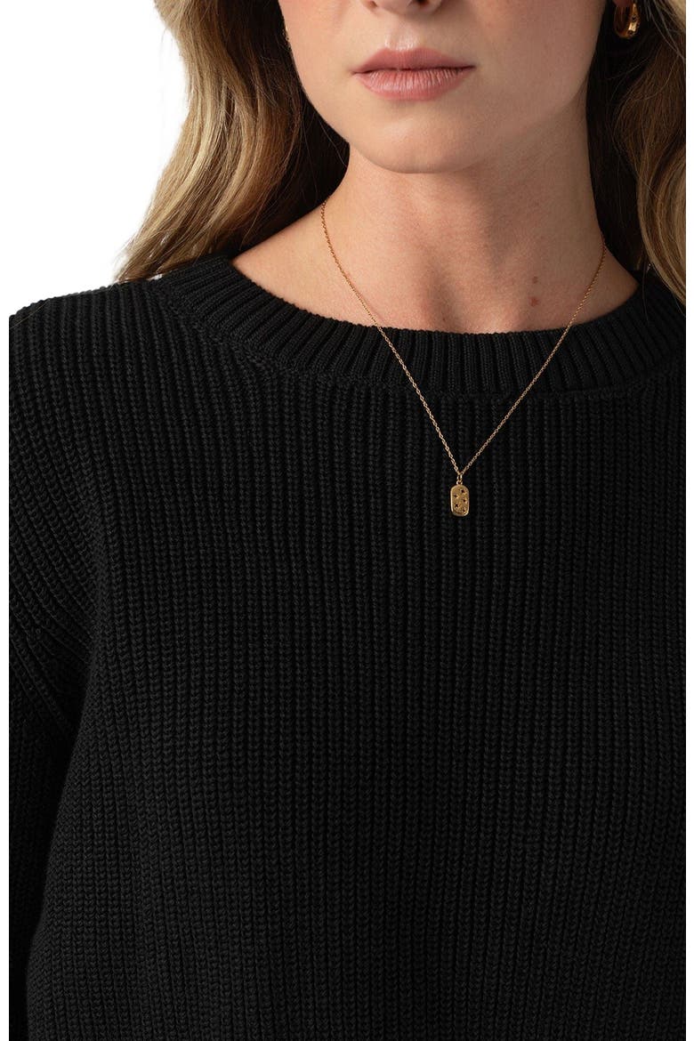 Remy Crop Sweater, Alternate, color, black