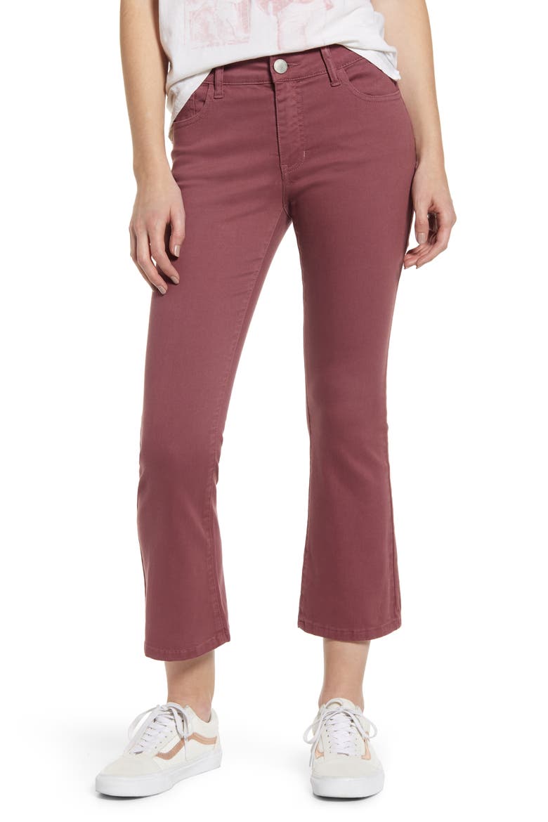 Crop Flare Jeggings, Main, color, MAUVE
