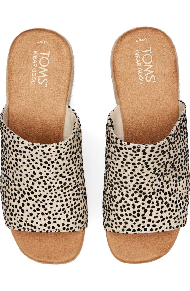 TOMS Lailam Espadrille Platform Slide Sandal, Alternate, color,