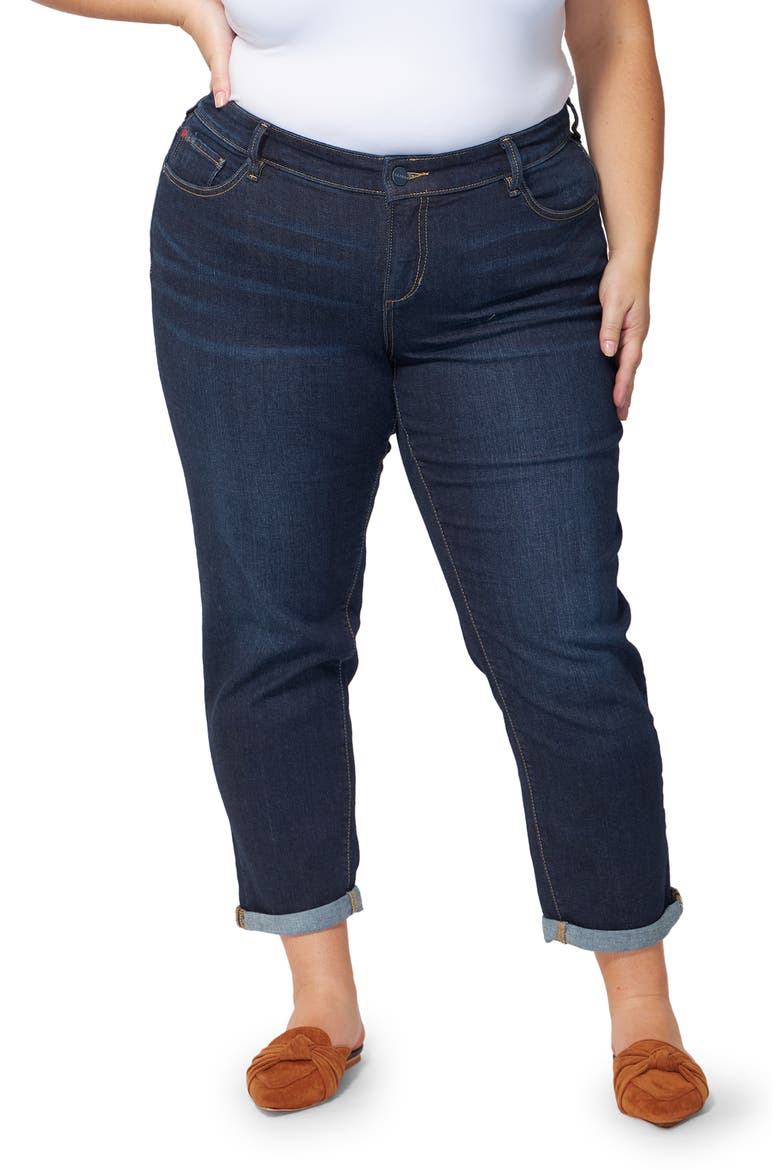 Rolled Cuff Jeans, Main, color, AMBER