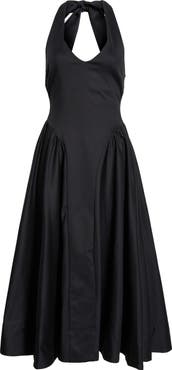ASTR the Label Meana Halter Neck Cotton Blend Dress