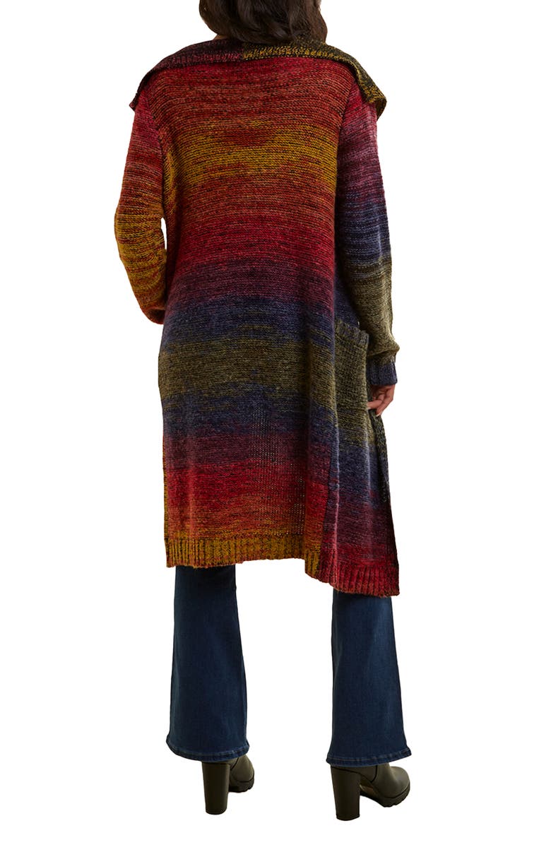 SAACHI Rainbow Longline Cardigan, Alternate, color, Rainbow Multi