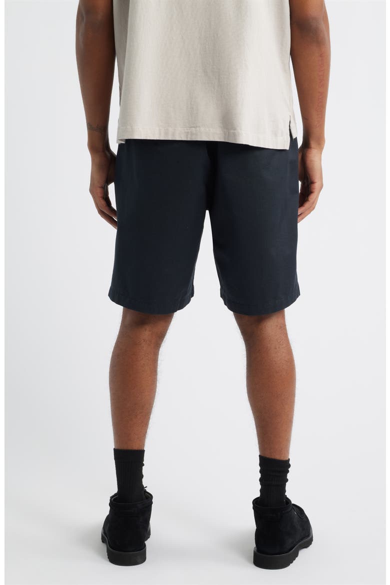 Foster Pleated Shorts, Alternate, color, BLACK