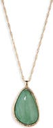 NORDSTROM RACK Classic Color Stone Pendant Necklace