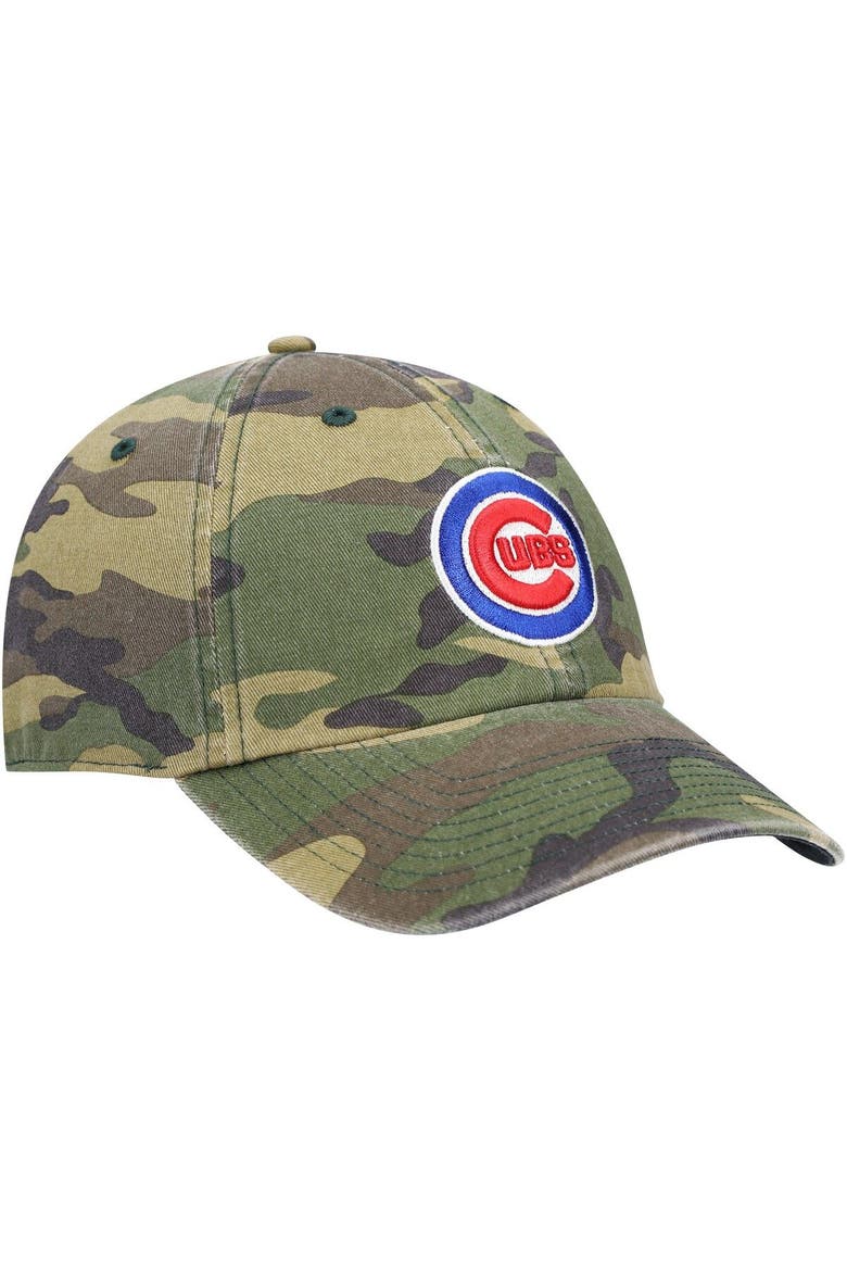 Men's '47 Camo Chicago Cubs Team Clean Up Adjustable Hat, Alternate, color, Camo